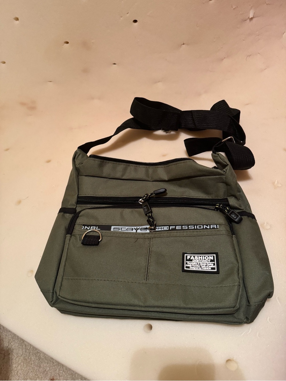 Staye Pro Multi-Pocket Crossbody Bag -Olive Green Tactical Utility Messenger